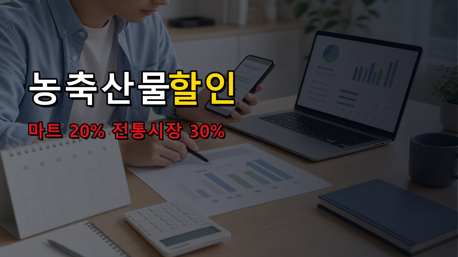 마트 20%와 전통시장 30%, 농축산물 할인지원 어디서 달라지나