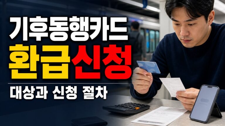 기후동행카드 3만 원 자동 환급 아니다? 8월 31일까지 신청 대상 확인