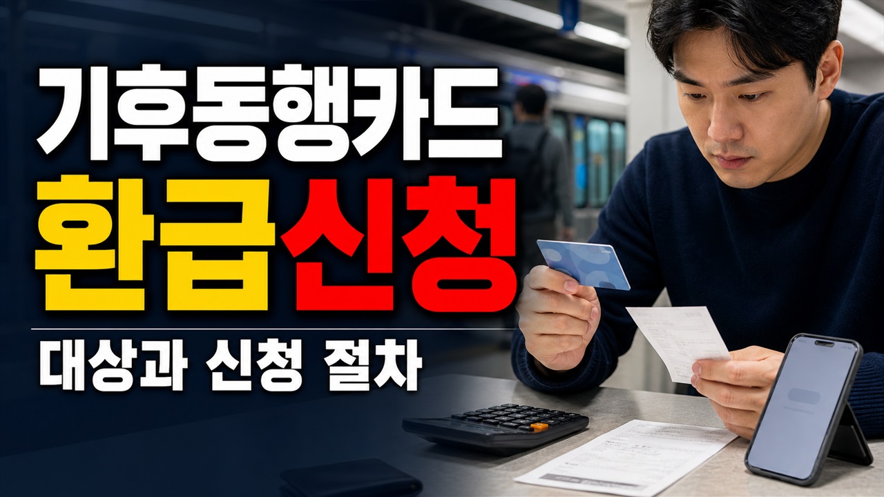 기후동행카드 3만 원 자동 환급 아니다? 8월 31일까지 신청 대상 확인