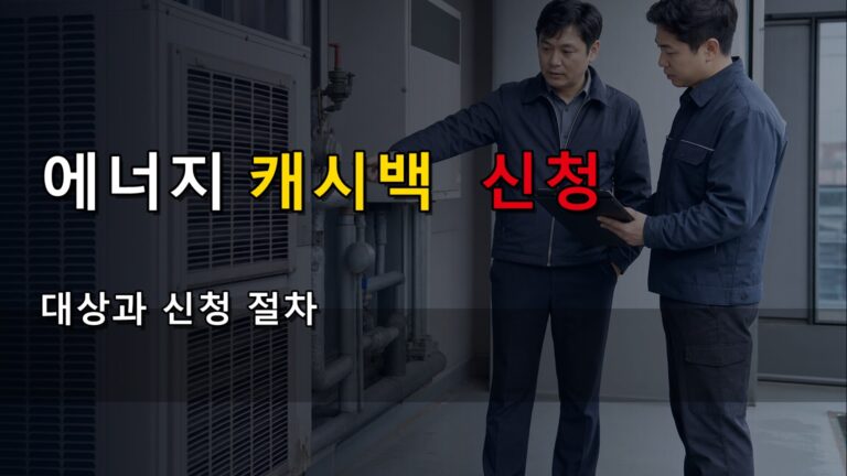 에너지캐시백 1% 절감 신청 아파트 관리비에 전기요금 내는 집도 에너지캐시백 대상일까