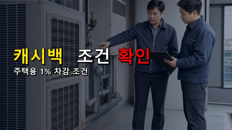 7월 검침분이면 6월 사용량도 반영? 주택용 에너지캐시백 1% 차감 조건