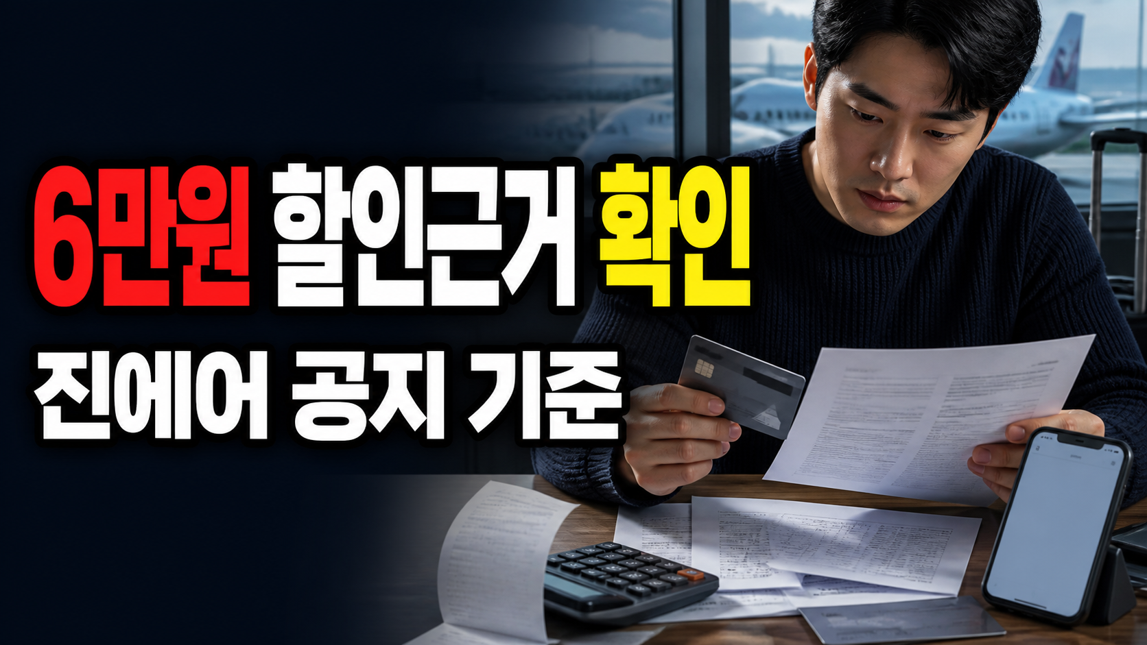 공식 공지는 진에어인데 올리브영 네이버페이 6만원 할인 근거로 써도 될까?