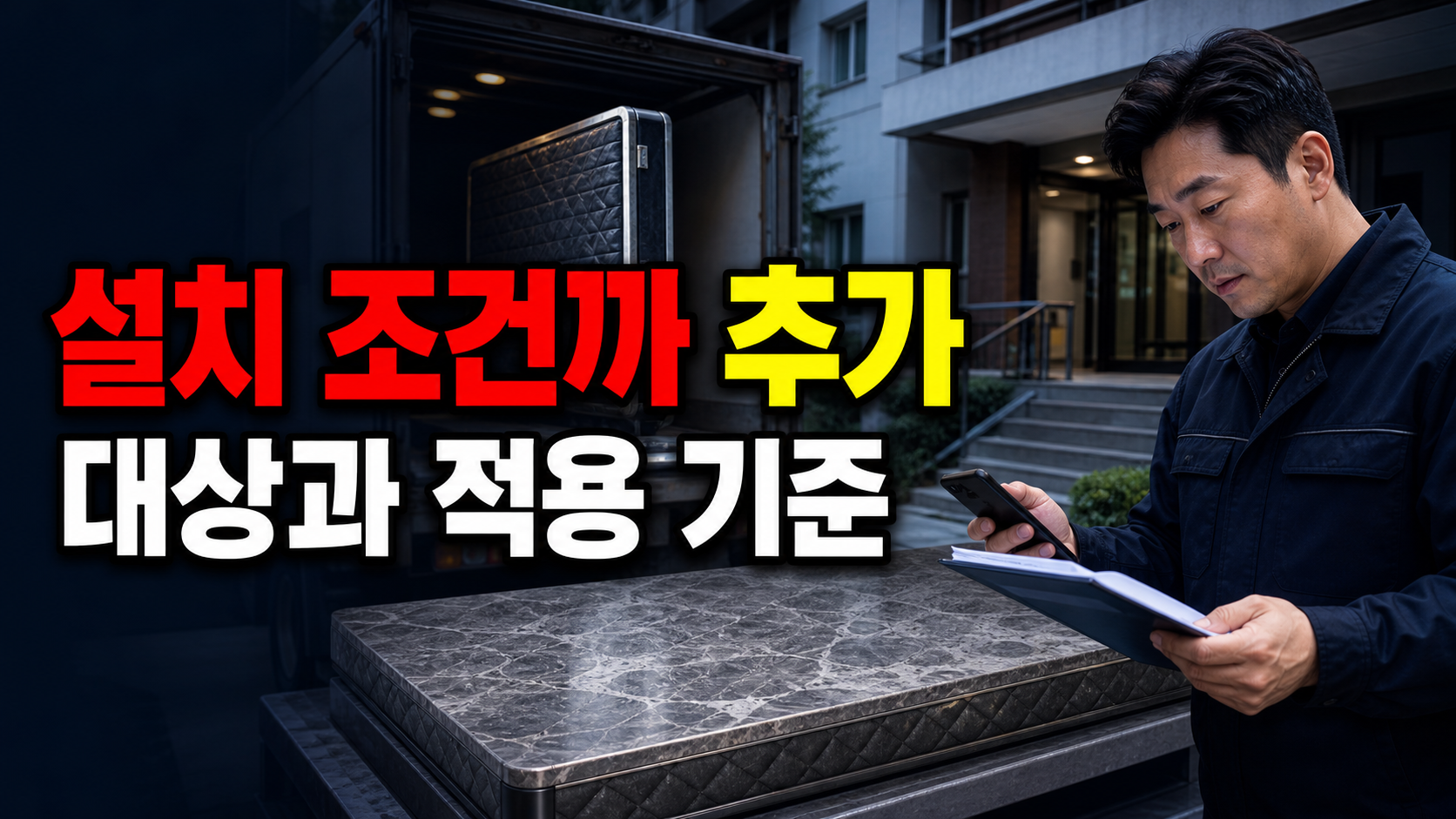 처음 구매하는 돌침대 계약 전에 배송과 설치 조건까 추가 배송비가 붙는 돌침대 구매 조건은? 지역·층수·진입로 확인