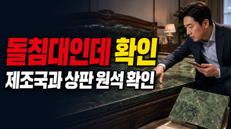 국내 제조 돌침대인데 옥 원산지는 다를 수 있나, 제조국과 상판 원석 구분법